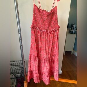 Lost + Wander Pink Floral Maxi Dress